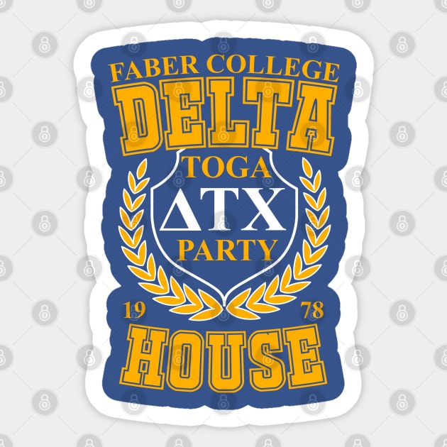 Faber College Delta Tau Chi Toga Party Sticker by Meta Cortex